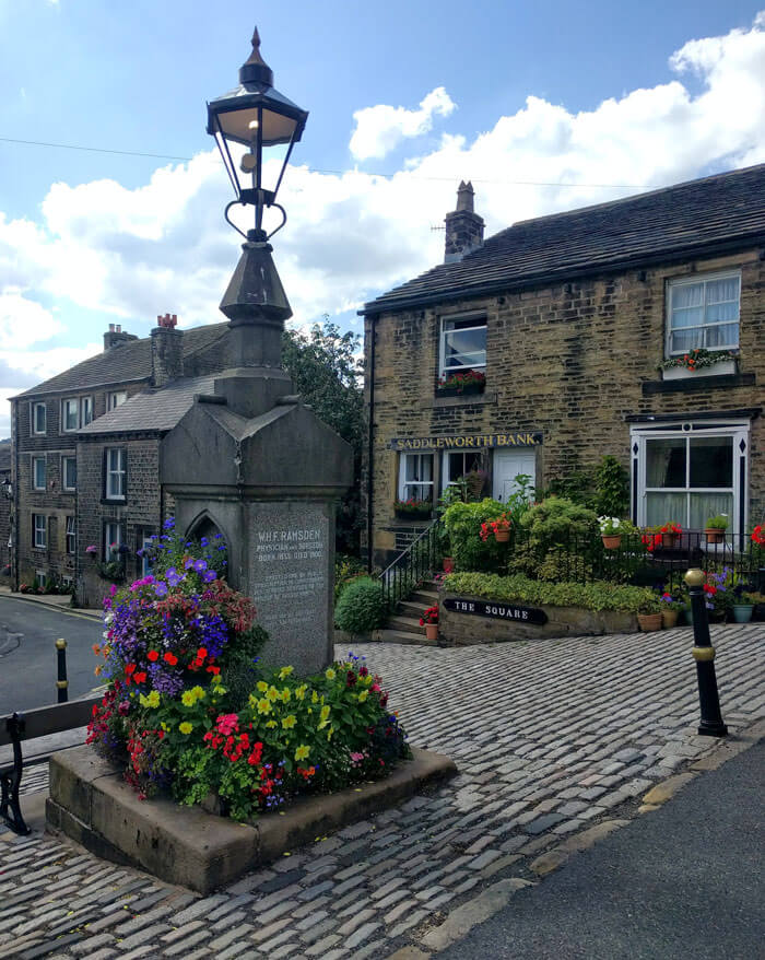 The Square in the centre of beautiful Dobcross