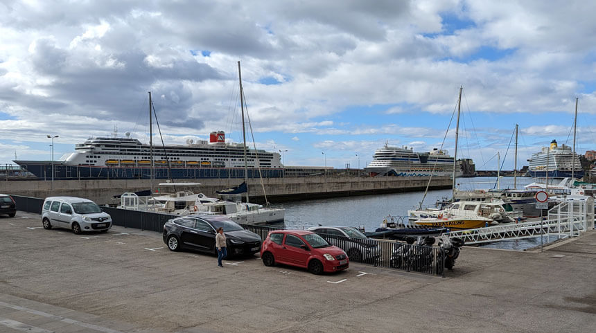 There were already three cruise ships in port visiting Madeira on our first day