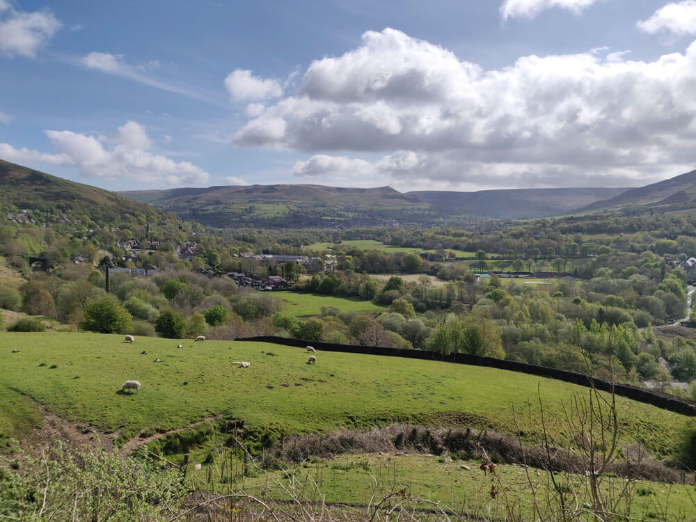 A view of the Saddleworth hills