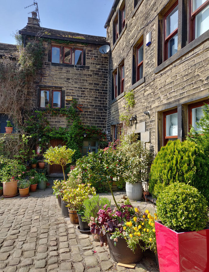 Cottages in Uppermill, one of the most-visited Saddleworth villages