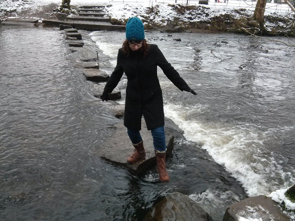 Navigating the stepping stones in Uppermill