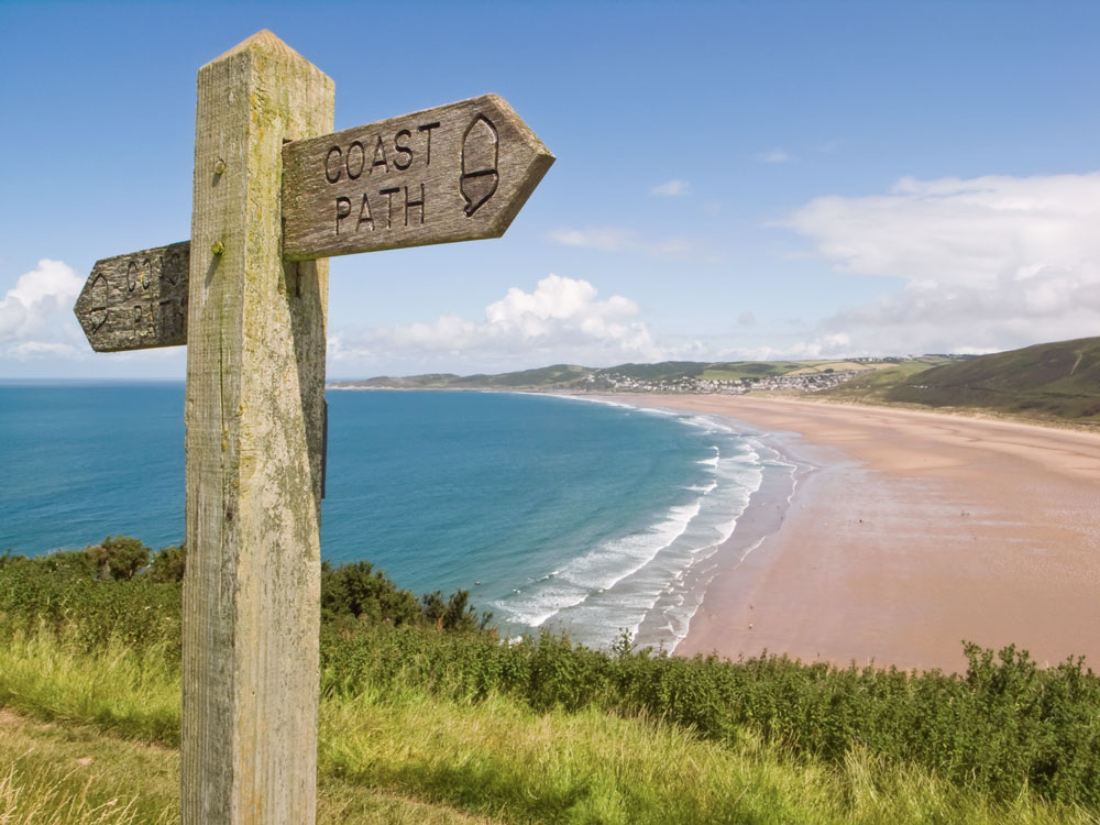 Woolacombe Bay's wide, sandy beach is one of the most beautiful in the UK