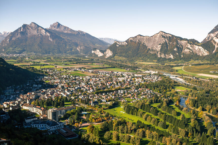 Bad Ragaz is famous for its thermal baths