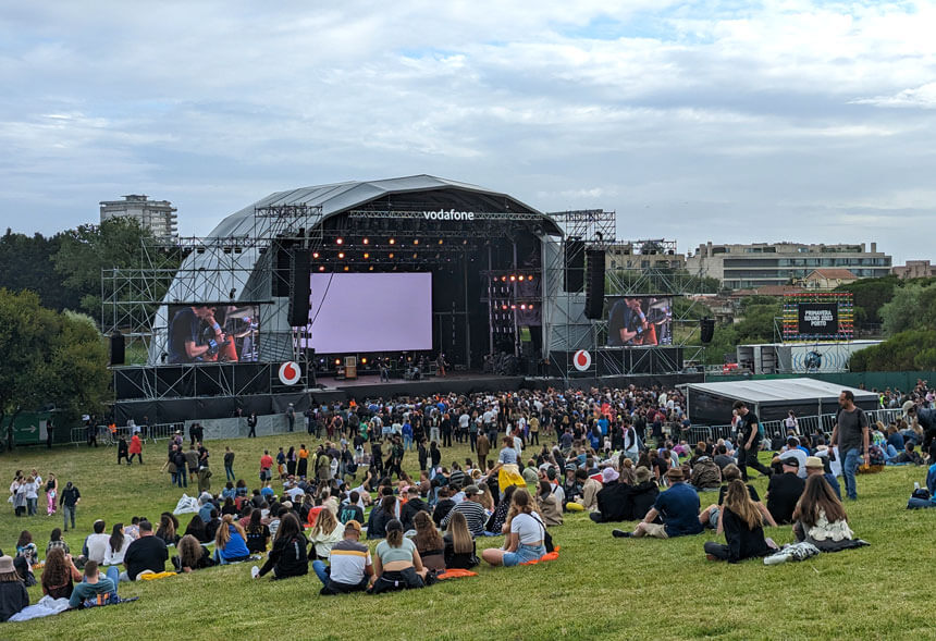 The Vodafone stage at Primavera Porto