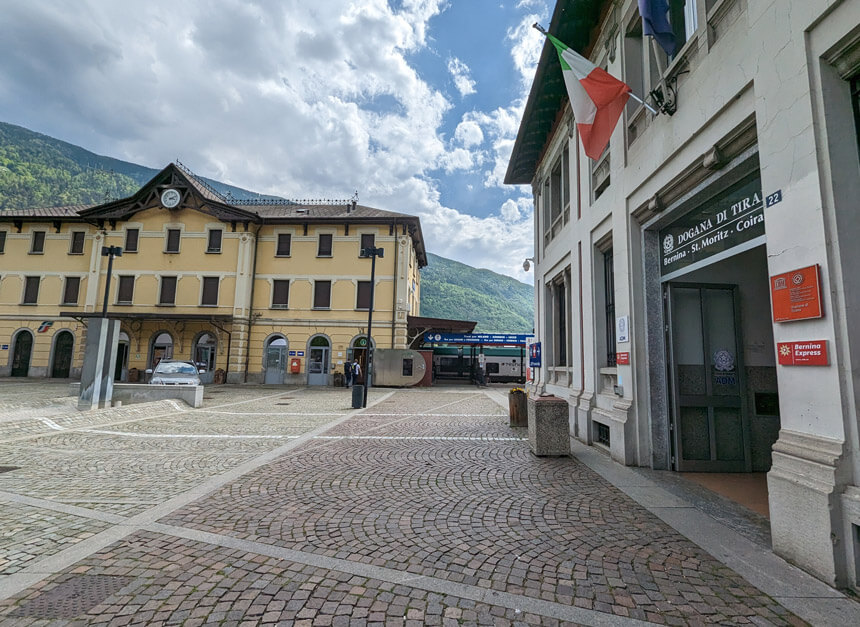 The Bernina line and Italian railway stations are right next to each other, making this the best area to stay in Tirano