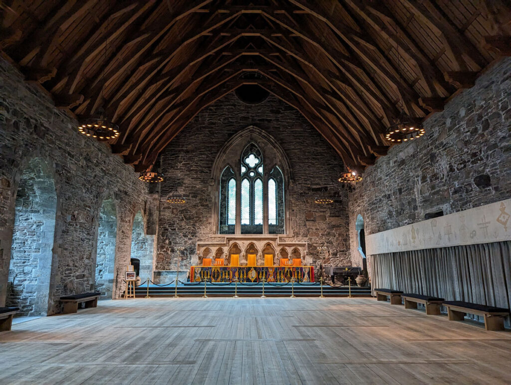 The magnificent King Håkon's Hall in Bergen, one of Norway's most important and historic buildings