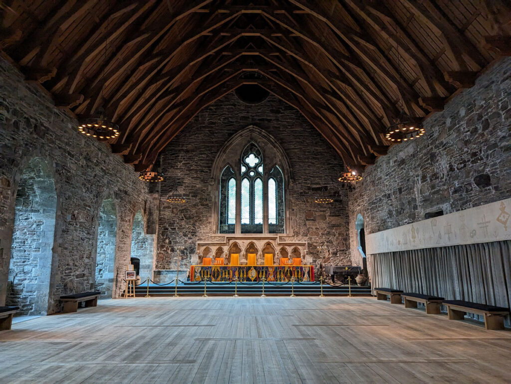 The magnificent King Håkon's Hall in Bergen, one of Norway's most important and historic buildings