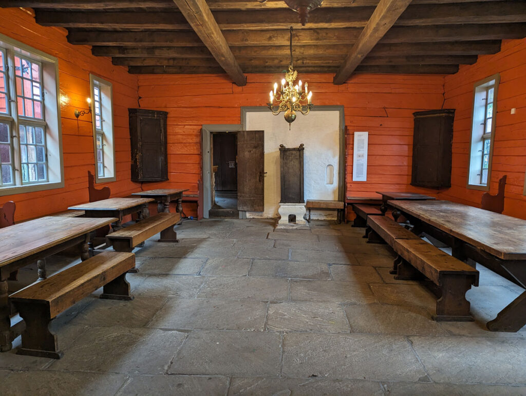 Inside one of the Hanseatic assembly hall buildings