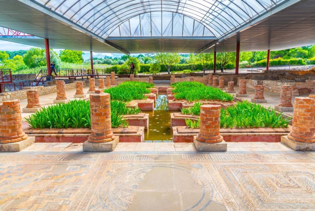 The House of the Fountains in the Roman city of Conimbriga, Portugal