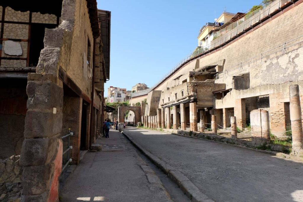 Herculaneum is much better preserved than Pompeii
