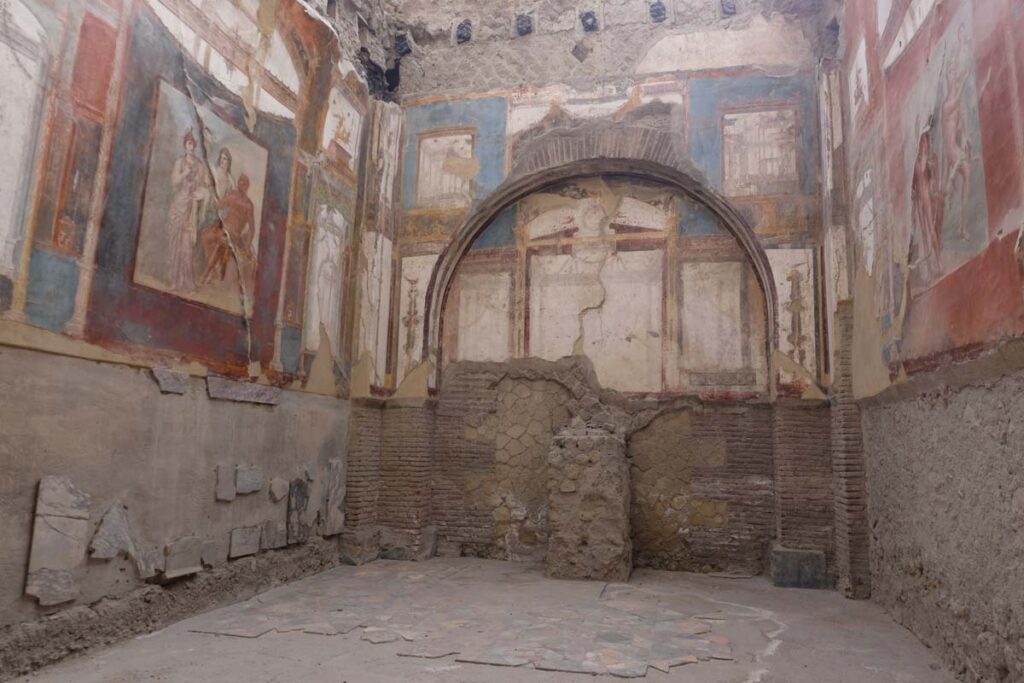 The magnificent Hall of the Augustals at Herculaneum