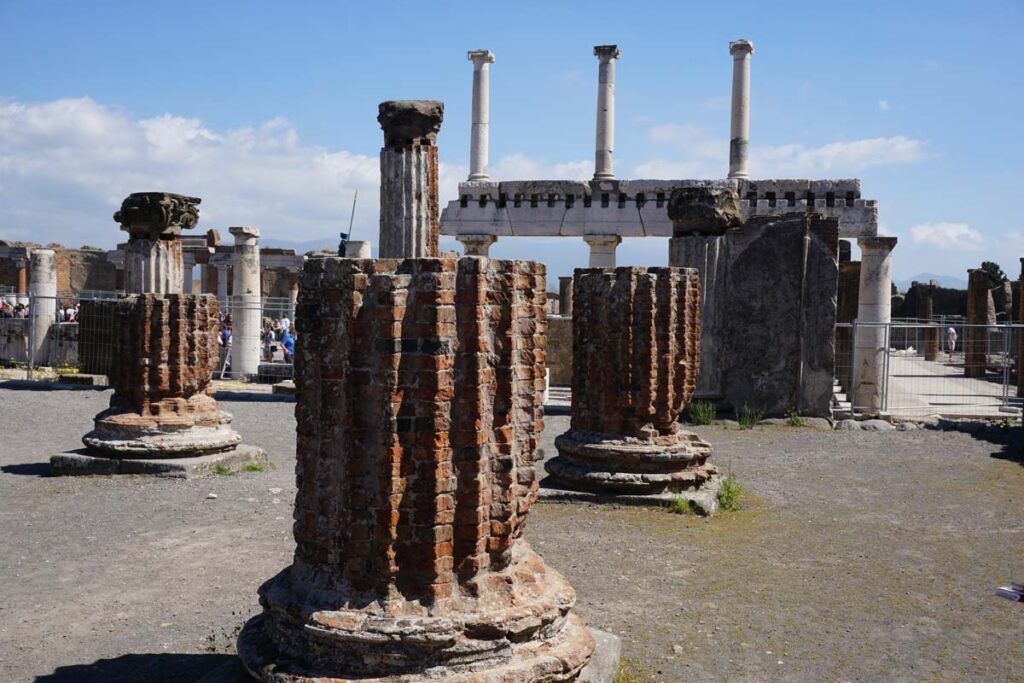 A view of the ruins at Pompeii - but is Pompeii or Herculaneum better for visitors?