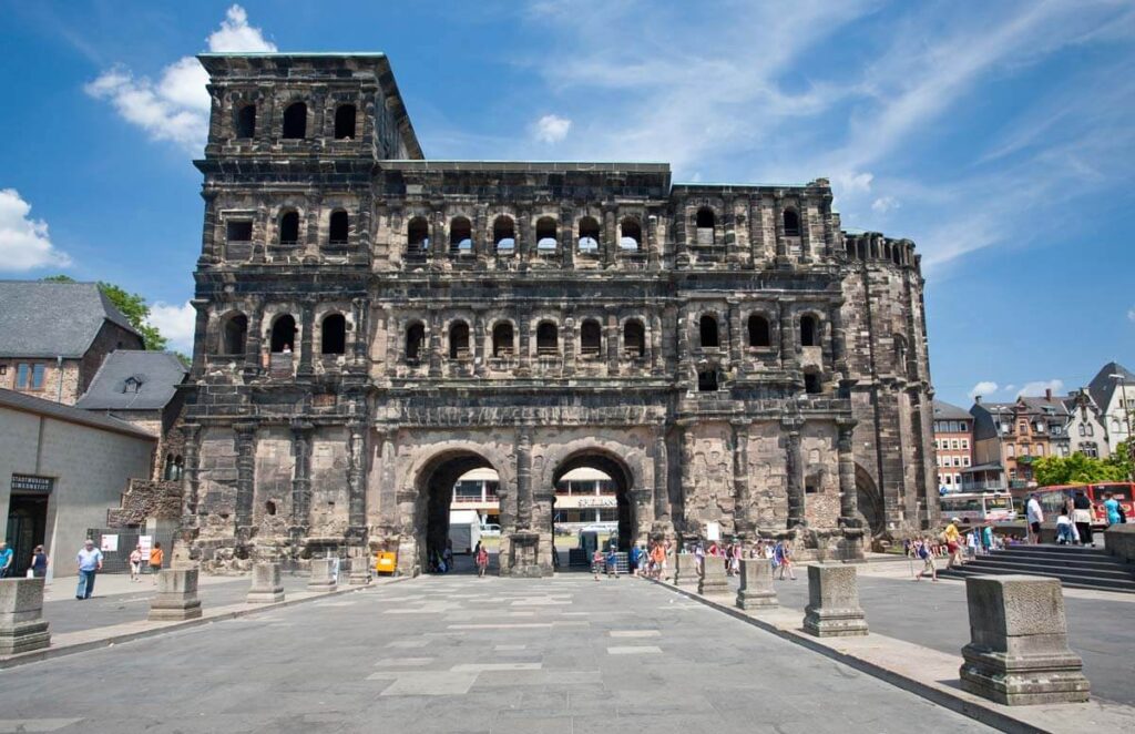 The superb Porta Nigra gate in Trier, Germany