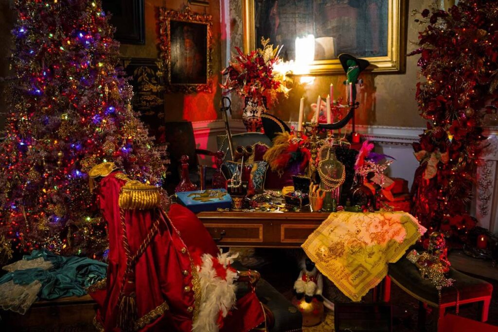 A Christmas scene at Castle Howard