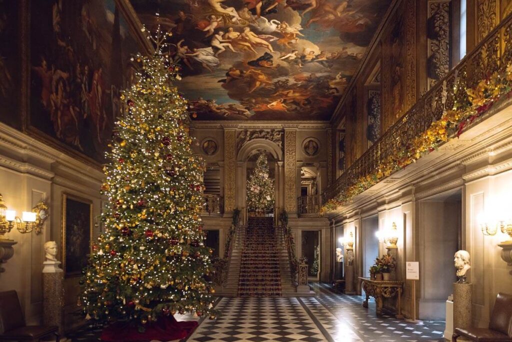 Chatsworth House is one of the most popular stately homes to visit at Christmas. Image courtesy of Chatsworth House Trust