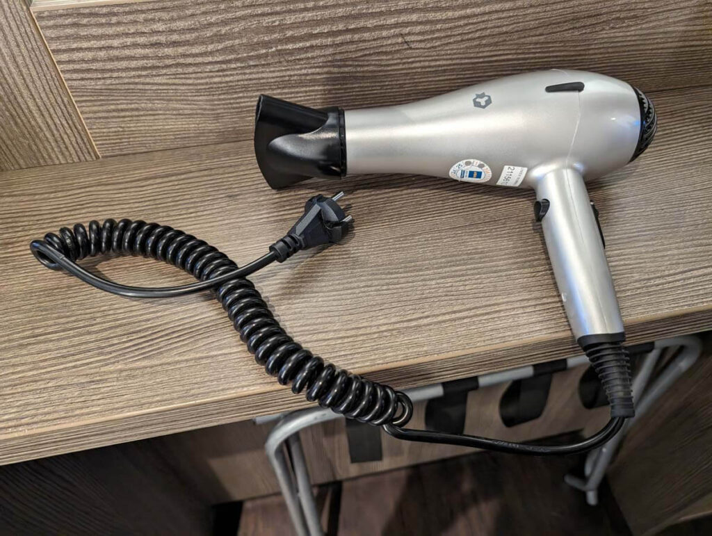 Hurrah for good hotel hairdryers! 