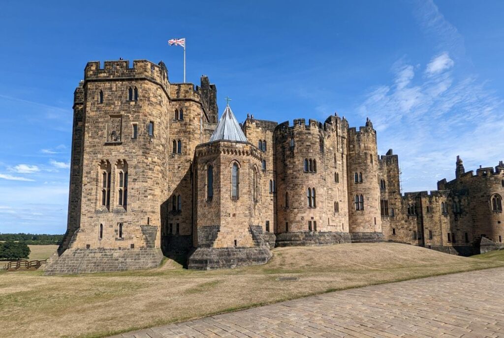 Alnwick Castle was a filming location for the first two Harry Potter movies