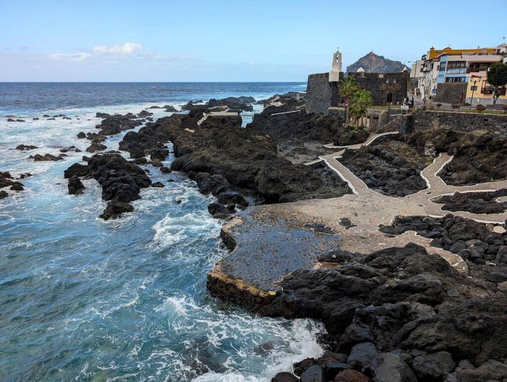 The lava pools in Garachico