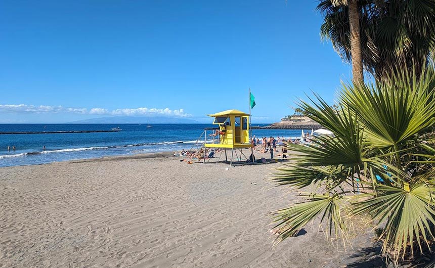 A beach in Costa Adeje, Tenerife