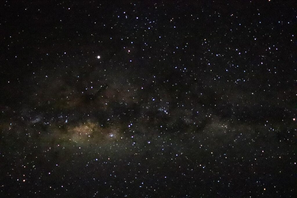 The night sky in Solitaire. The Namib Desert in Namibia is one of the best places to go stargazing in Africa