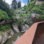 The walkways of the Orrido di Bellano, in Lake Como