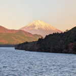 A sunrise view of Mount Fuji