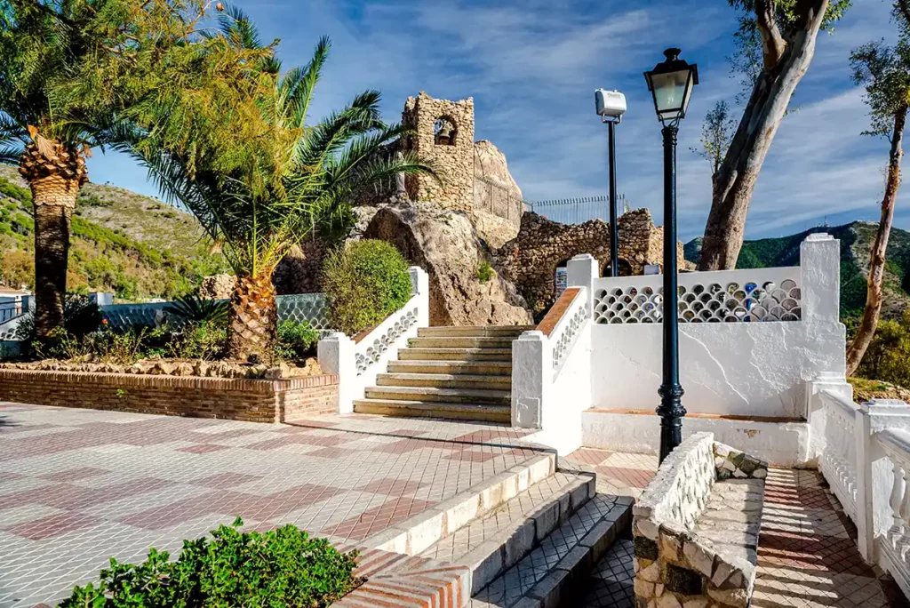 A church built into a rock in Mijas