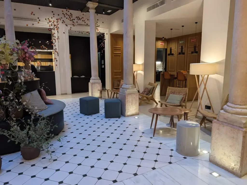 The beautifully-designed and calming reception area