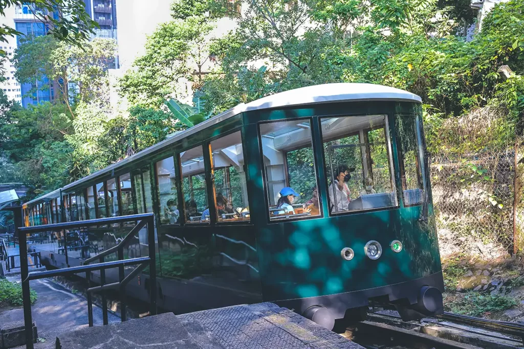 The Peak Tram funicular is one of the most popular things to do on a Hong Kong layover