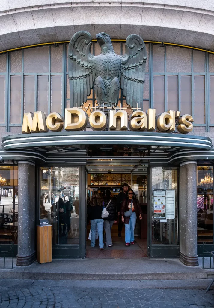 The grand McDonalds in Porto city centre
