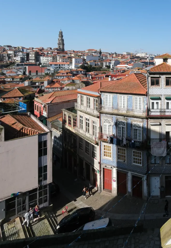Lisbon and Porto do have on major thing in common - the hills! A view of Porto from the Cathedral square
